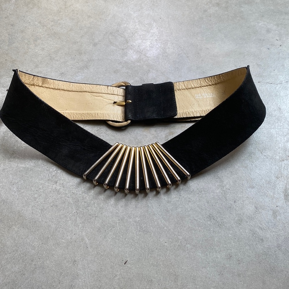 Belt Karl Lagerfeld Black Suede and Gold
Metal 80s